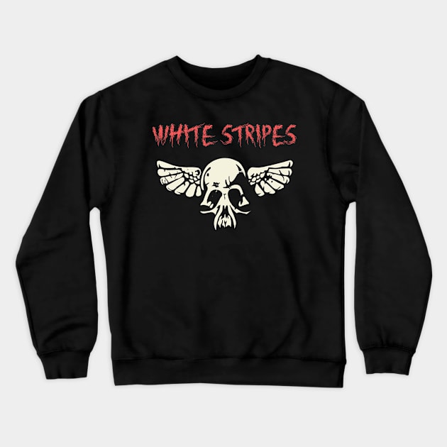 white Stripes Crewneck Sweatshirt by ngabers club lampung